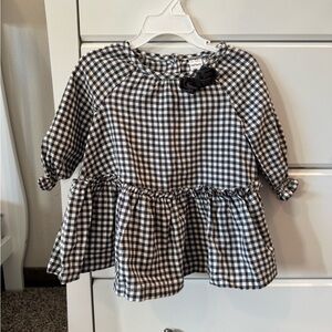 Carters 12 Month Plaid Peplum Dress